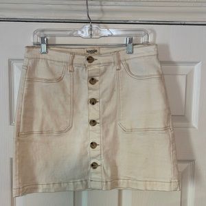 Kensie Jeans White Denim Shirt